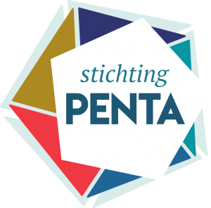 Logo Stichting Penta met geometrische vormen