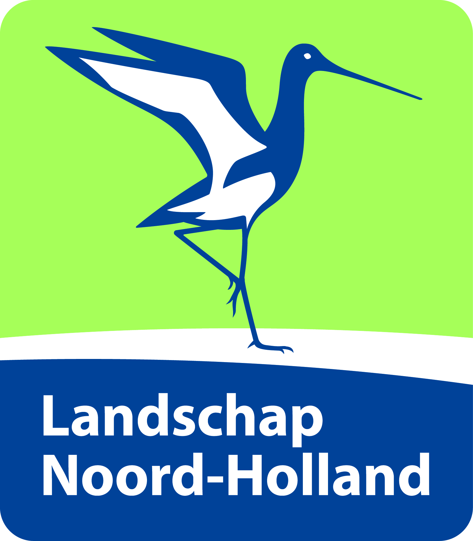 Logo Landschap Noord-Holland met vogel